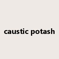 caustic potash是什么意思