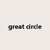 great circle是什么意思