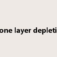 ozone layer depletion是什么意思