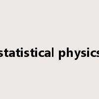 statistical physics是什么意思
