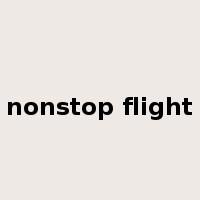 nonstop flight是什么意思