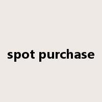 spot purchase是什么意思