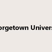 Georgetown University是什么意思