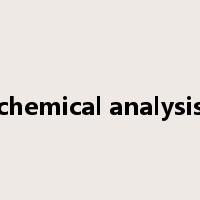 chemical analysis是什么意思