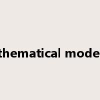 mathematical modeling是什么意思