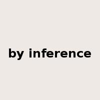 by inference是什么意思