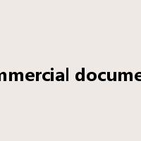 commercial documents是什么意思