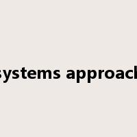 systems approach是什么意思