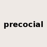 precocial是什么意思
