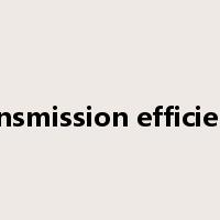 transmission efficiency是什么意思