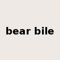 bear bile是什么意思