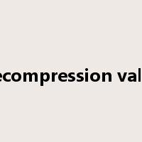 decompression valve是什么意思