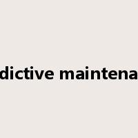 predictive maintenance是什么意思
