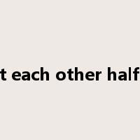 meet each other half way是什么意思