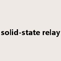 solid-state relay是什么意思