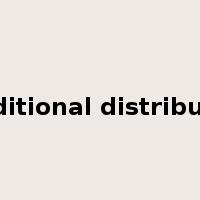 conditional distribution是什么意思