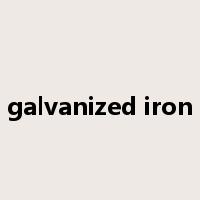 galvanized iron是什么意思