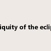 obliquity of the ecliptic是什么意思