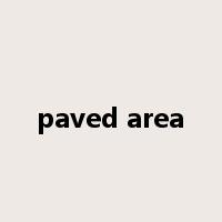 paved area是什么意思