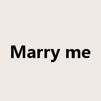 Marry me是什么意思