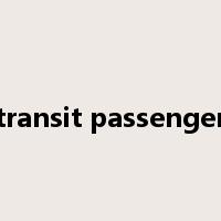 transit passenger是什么意思