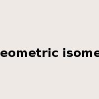 geometric isomer是什么意思