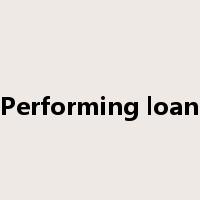 Performing loan是什么意思
