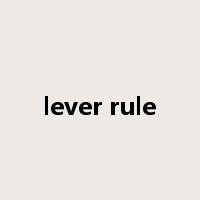 lever rule是什么意思