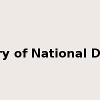 Ministry of National Defence是什么意思