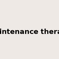 maintenance therapy是什么意思