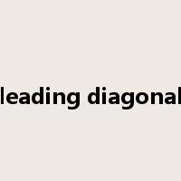 leading diagonal是什么意思