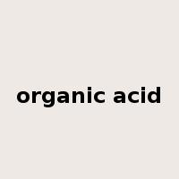 organic acid是什么意思