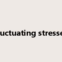 fluctuating stresses是什么意思