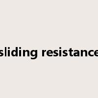 sliding resistance是什么意思