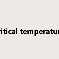 critical temperature是什么意思