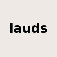 lauds是什么意思
