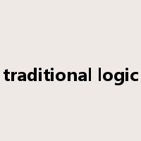 traditional logic是什么意思