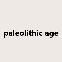 paleolithic age是什么意思