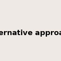 alternative approach是什么意思
