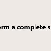 form a complete set是什么意思