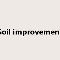 Soil improvement是什么意思