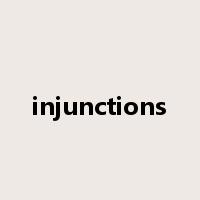 injunctions是什么意思