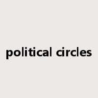 political circles是什么意思