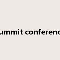 summit conference是什么意思