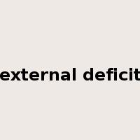 external deficit是什么意思