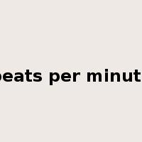 beats per minute是什么意思