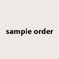 sample order是什么意思