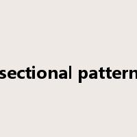 sectional pattern是什么意思