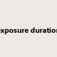 exposure duration是什么意思