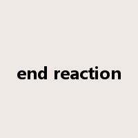 end reaction是什么意思
